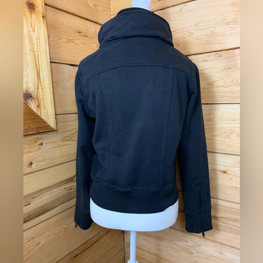 Urban Behavior Black Bomber Jacket Cotton Blend Military Gorpcore Streetwear 22” - Picture 4 of 10